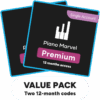 2 Code Pack (12 Month Premium Access)