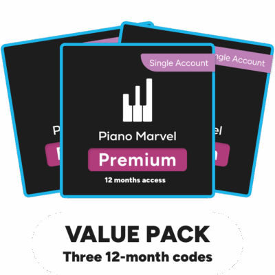 Value Pack: Three 12 month access codes