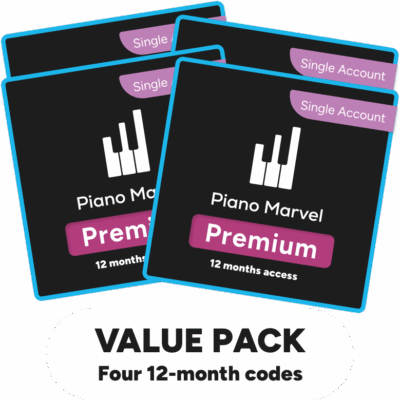 Value Pack: Four 12-month access codes