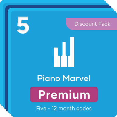 Piano Marvel Premium 12 Month (5 accounts)